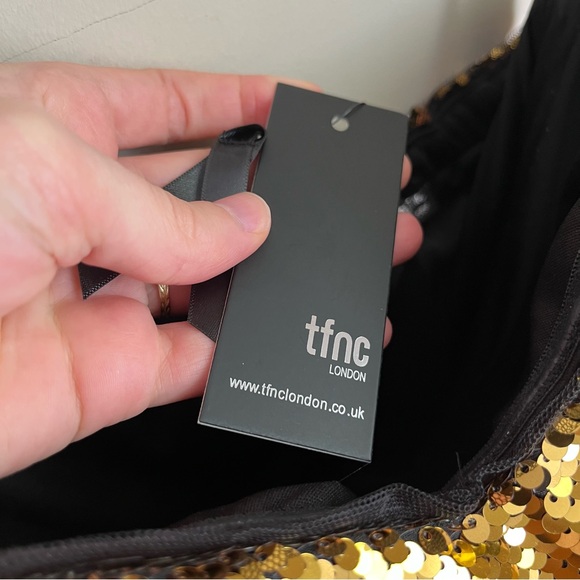 gold sequin mini dress - Picture 6 of 14